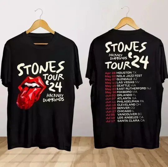 The Rolling Stones Hackney Diamonds Tour 2024 T Shirt