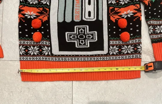 Nintendo NES Controller Adult Small Ugly Christmas Sweater Keep It Classic NWTs!