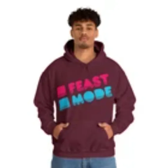 Retro Feast Mode Thanksgiving Graphic Hoodie