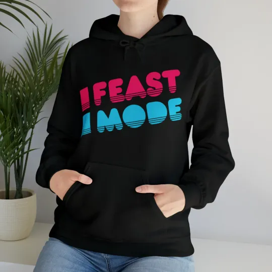 Retro Feast Mode Thanksgiving Graphic Hoodie