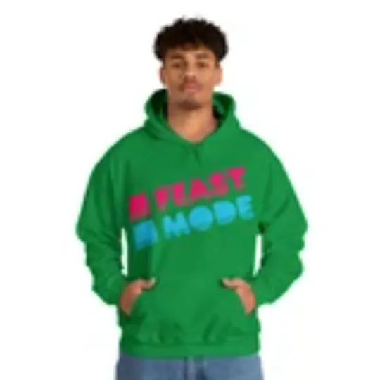 Retro Feast Mode Thanksgiving Graphic Hoodie