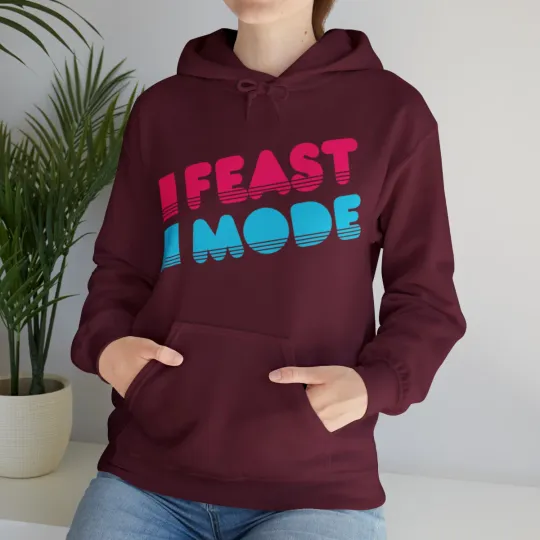 Retro Feast Mode Thanksgiving Graphic Hoodie