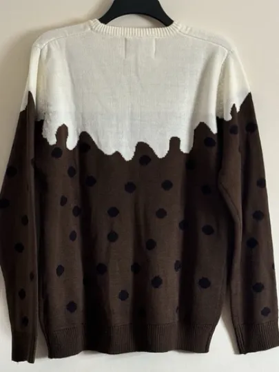 Christmas Pudding Men’s Jumper Sweater Ugly Funny Dinner Party Primark Large NEW