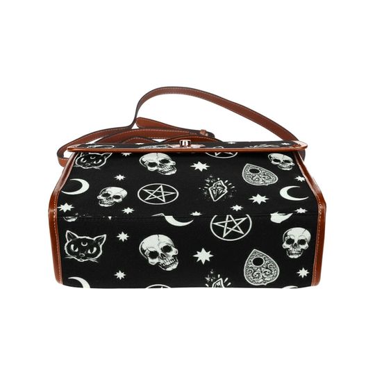 Gothic Waterproof Canvas Bag-Brown