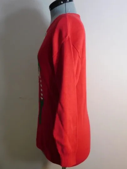 Christmas Sweater Sexy Elf Red Ugly Large Women's Cute Gift Isabella's Closet