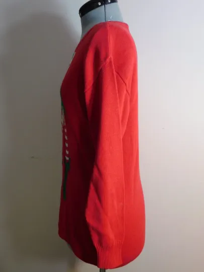 Christmas Sweater Sexy Elf Red Ugly Large Women's Cute Gift Isabella's Closet