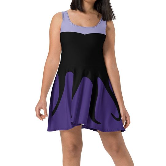 Ursula Costume Skater Dress- Made to Order