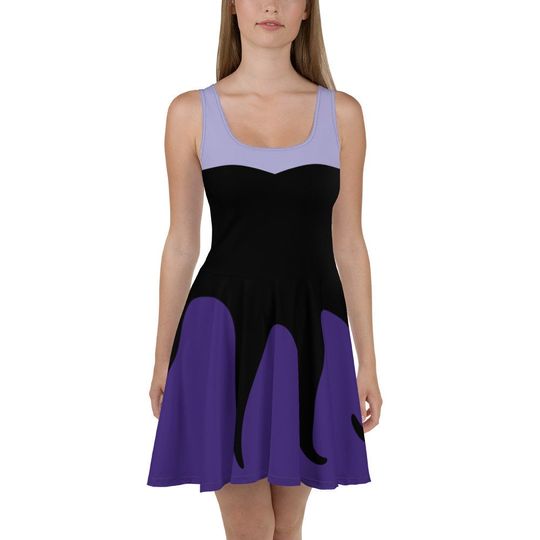 Ursula Costume Skater Dress- Made to Order