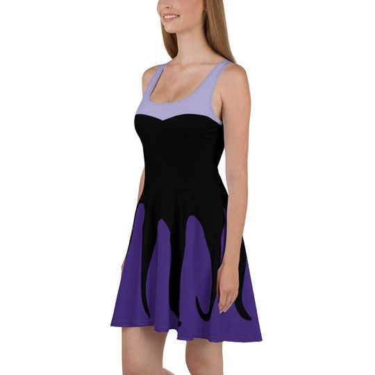 Ursula Costume Skater Dress- Made to Order