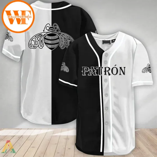 Split Patron Inspired Baseball Jersey, Tequila Lover Jersey Shirt