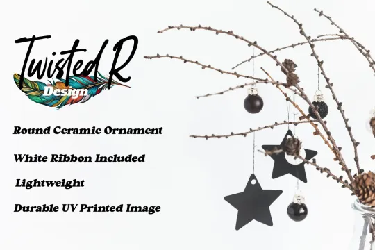 White Trash Christmas Ceramic Ornament Christmas Tree Decoration