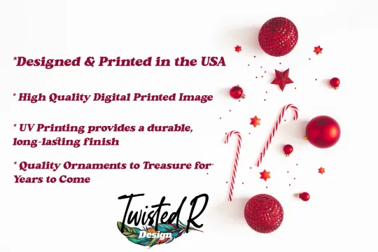 Polar Bear Ceramic Christmas Ornament