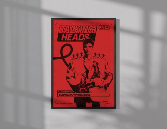 Talking Heads Poster | Music Poster | Wall Art | Wall Decor
