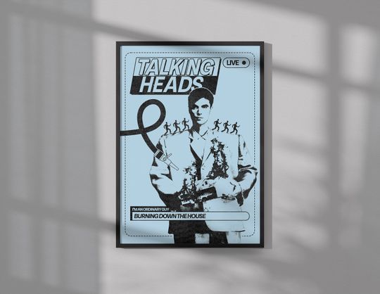 Talking Heads Poster | Music Poster | Wall Art | Wall Decor