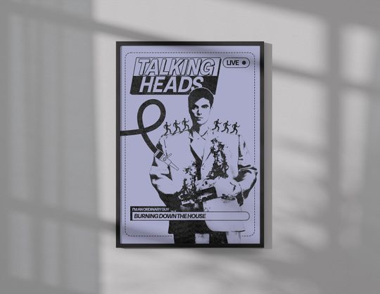 Talking Heads Poster | Music Poster | Wall Art | Wall Decor