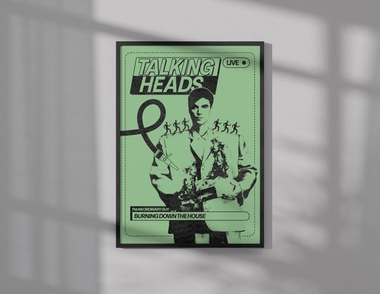 Talking Heads Poster | Music Poster | Wall Art | Wall Decor
