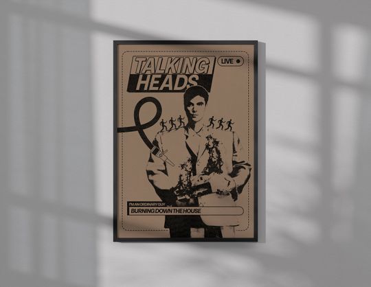Talking Heads Poster | Music Poster | Wall Art | Wall Decor