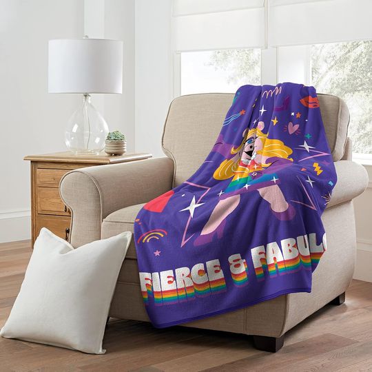 Northwest Muppets Micro Raschel Throw Blanket, 46" x 60", Fierce and Fab