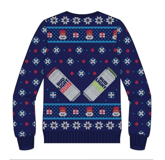 BUD LIGHT Ugly Christmas Holiday Sweater PROMO NEW SEALED Med RARE!