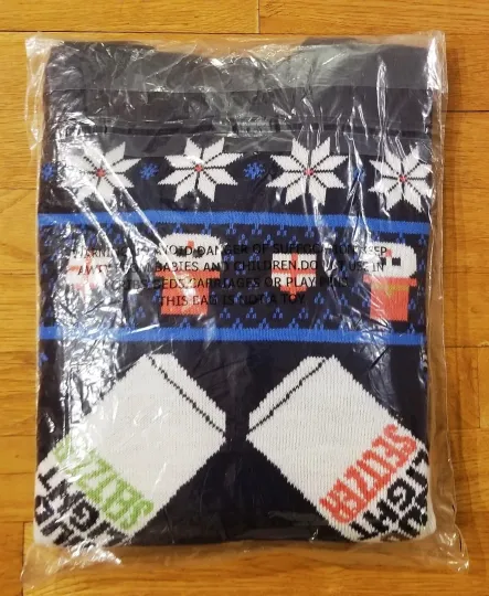 BUD LIGHT Ugly Christmas Holiday Sweater PROMO NEW SEALED Med RARE!