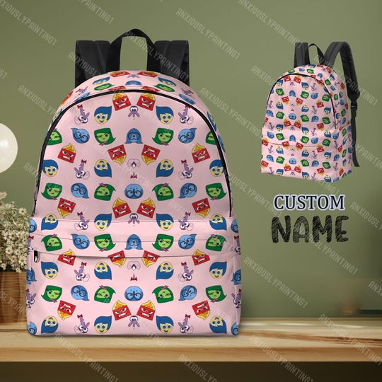 Inside Out 2 Backpack, Inside Out Character Backpack, Back To School Bag, Travel Bag, Kid Adult Backpack
