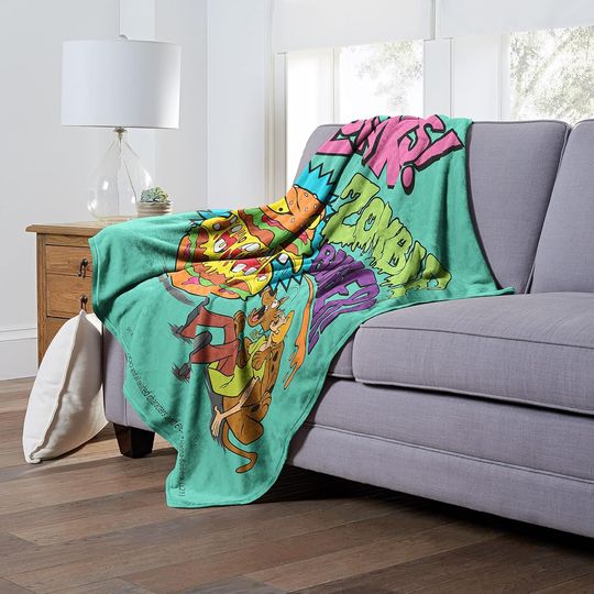 Northwest Scooby Doo Silk Touch Throw Blanket, 50" x 60", Zombie Burger