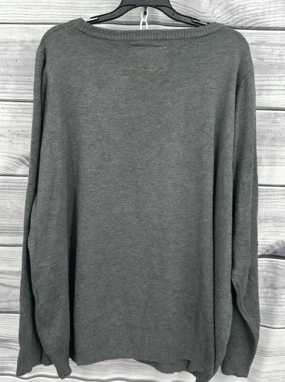 TIPSY ELVES SEQUIN SANTA UGLY CHRISTMAS SWEATER Women's Size XXL  GREY   NT