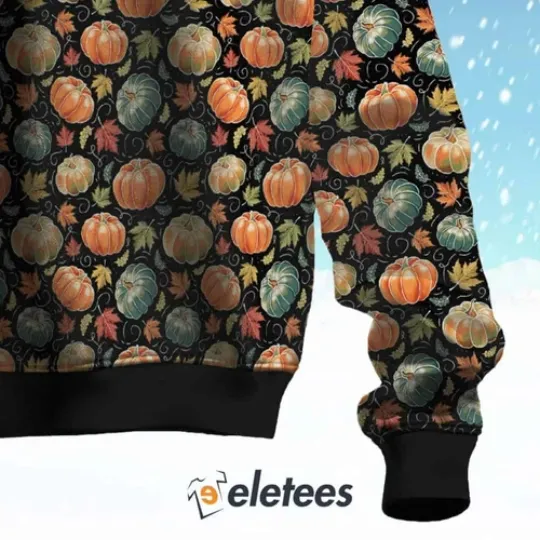 Artistic Pumpkin Harvest Ugly Christmas Sweater 6PG4DNZ6