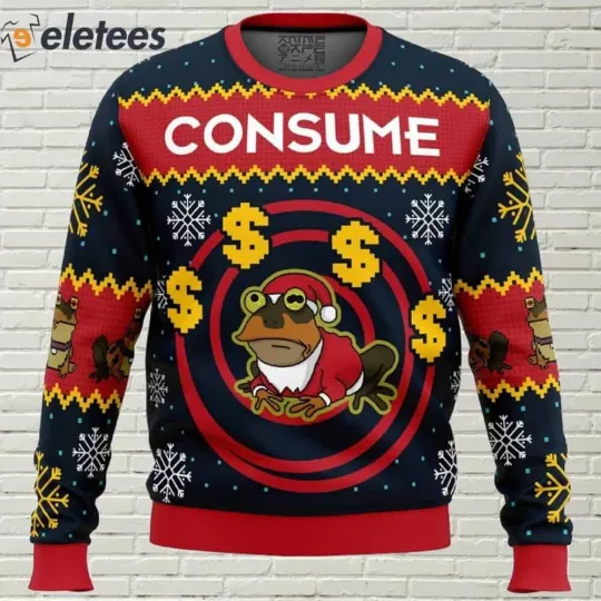 Hypnotoad Futurama Ugly Christmas Sweater QVOHZUQQ