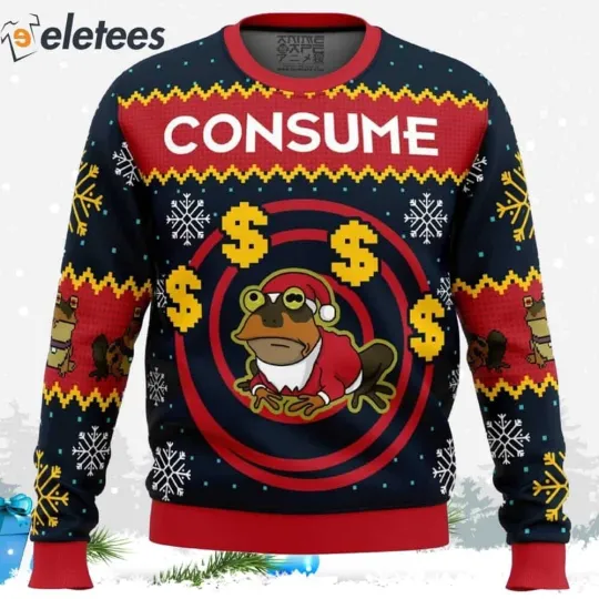 Hypnotoad Futurama Ugly Christmas Sweater QVOHZUQQ