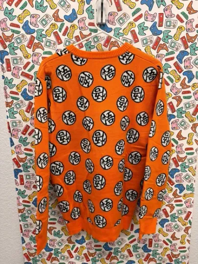 Dragon Ball Z Orange Sweatshirt Ugly Sweater Christmas Pullover - Mens Medium M