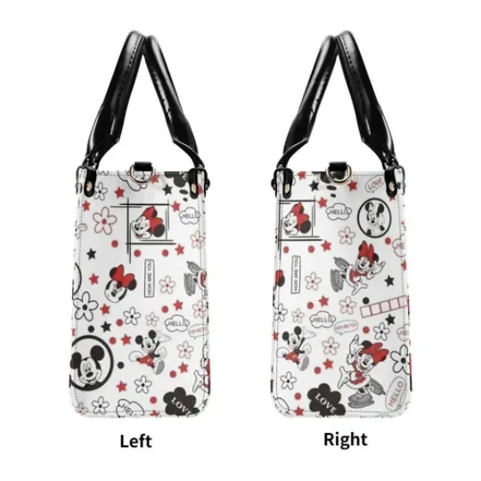 Personalized Mickey Leather Handbag, Disney Lethal Handbag, Gift For Her