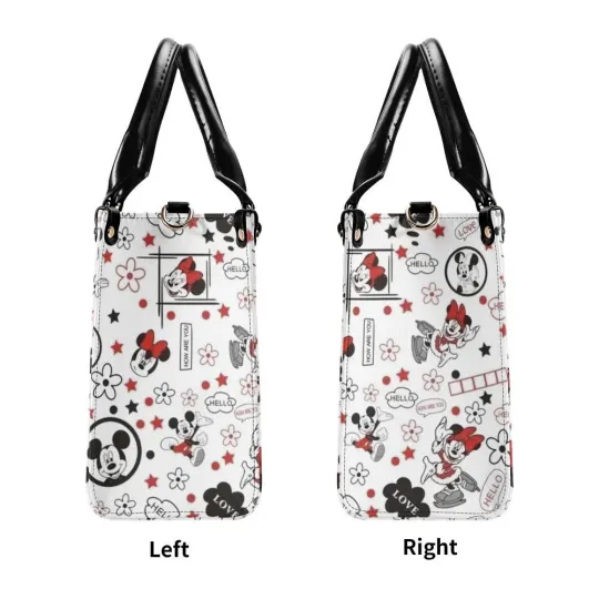 Personalized Mickey Leather Handbag, Disney Lethal Handbag, Gift For Her