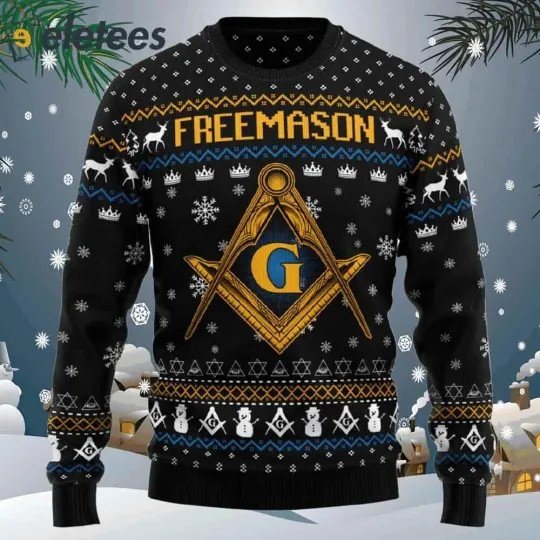 Freemason Ugly Christmas Sweater L50VVR05