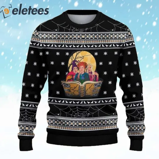 Hocus Pocus Christmas Ugly Sweater WZZSO1HA