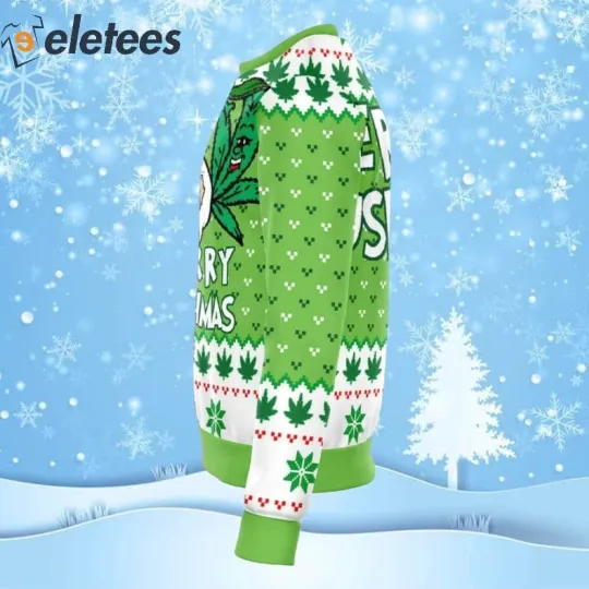 Merry Kushmas Ugly Christmas Sweater JP5IN6YA