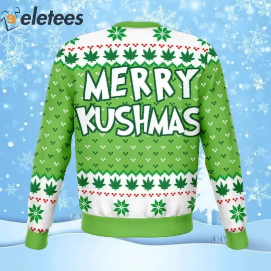 Merry Kushmas Ugly Christmas Sweater JP5IN6YA
