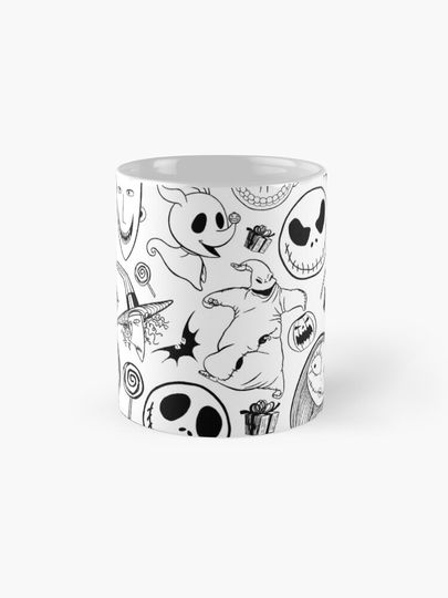Nightmare before Christmas Pattern Coffee Mug
