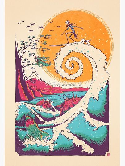 Surf Before Christmas Poster