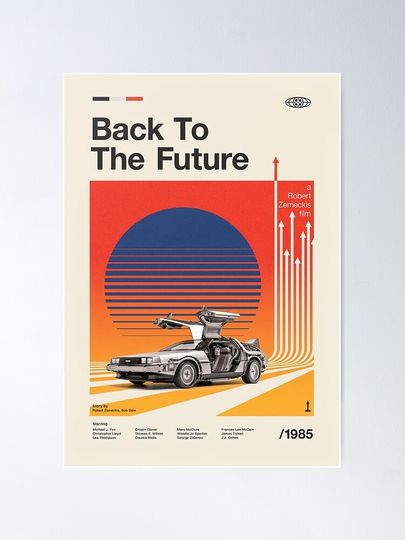 Alternative Movies Back To The Future Vintage Poster Poster