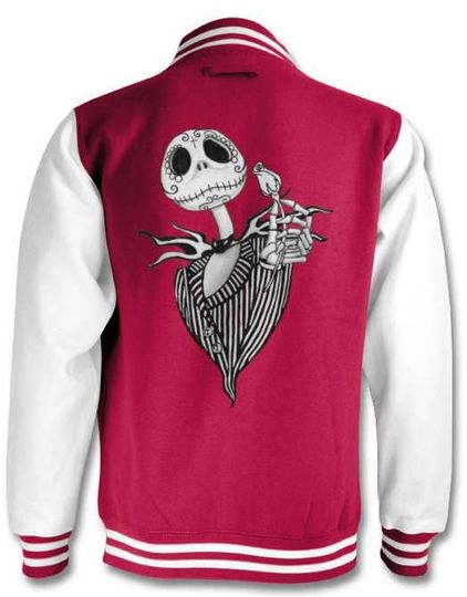 Jack Skellington Sugar Skull varsity jacket