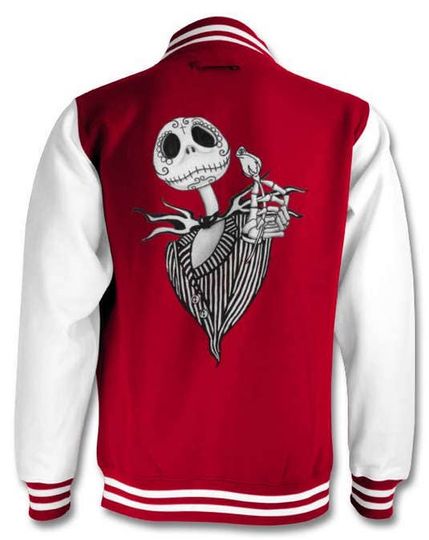 Jack Skellington Sugar Skull varsity jacket