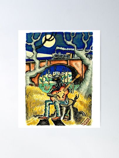 Hank Williams Ramblin Man Poster