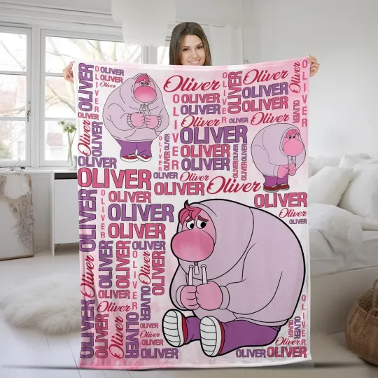 Personalized Embarrassment Watercolor Disney Pixar Inside Out Blanket, Disgust