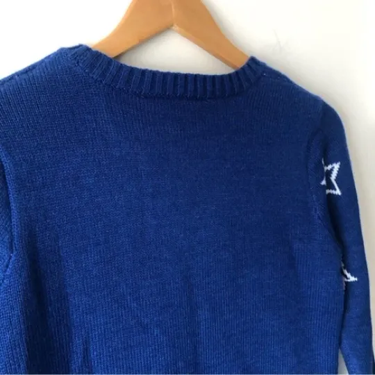 Derek Heart Sequin Penguin Winter Ugly Christmas Sweater Size Medium