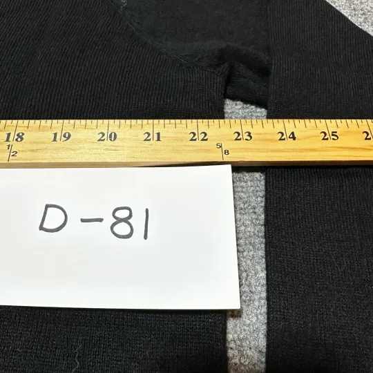 NEW Esmara Ugly Sweater Mens Large Black Knit Pullover Reindeer Merry Christmas