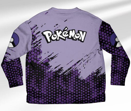 Gengar Sweatshirt Ghost Gengar Japanese Anime Sweatshirt Cute Gengar Shirt Gift