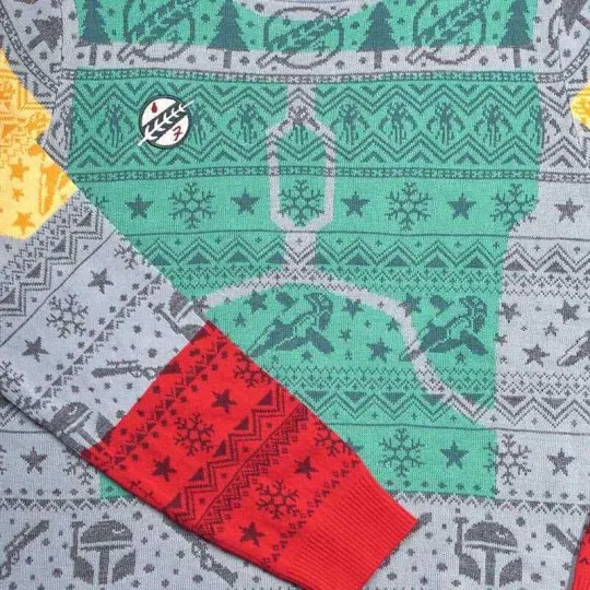 Boba Fett Difuzed Christmas Jumper / Ugly Sweater