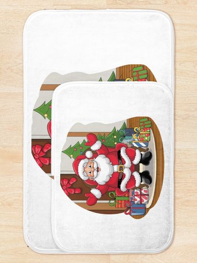 Santa Bath Mat