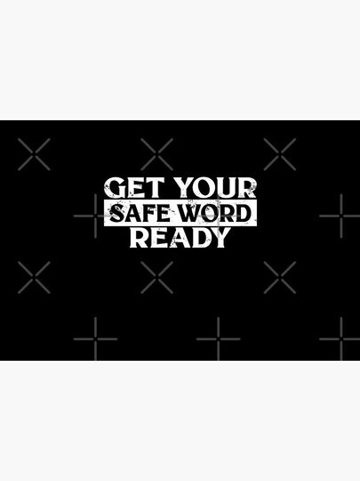 BDSM Get Your Safe Word Ready Fetish Bath Mat